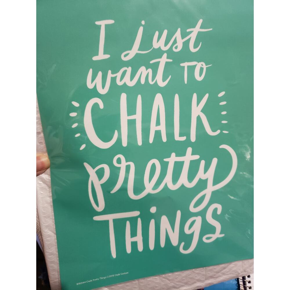 Chalk Couture Transfer Stencil 81/2"x 11" 
I just want to Chalk pretty things